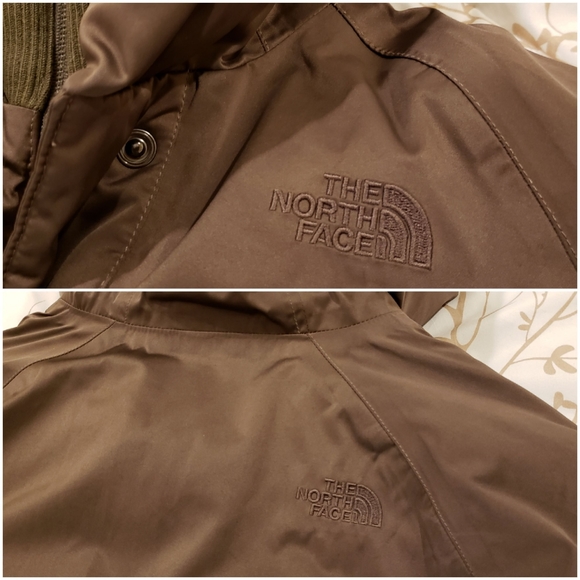 Women's Medium Northface Padma Bomber Jacket, Brown - Picture 10 of 12